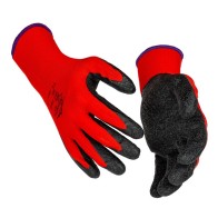 Pirštinės trikotažinės aplietos lateksu, Monte 124