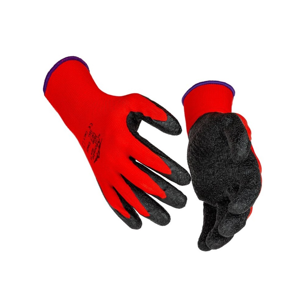 Pirštinės trikotažinės aplietos lateksu, Monte 124