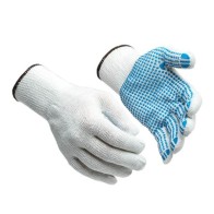 Pirštinės megztos su PVC tašk. ECO (vien.) M51