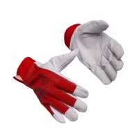 Pirštinės ožkos odos su velcro užsegimu